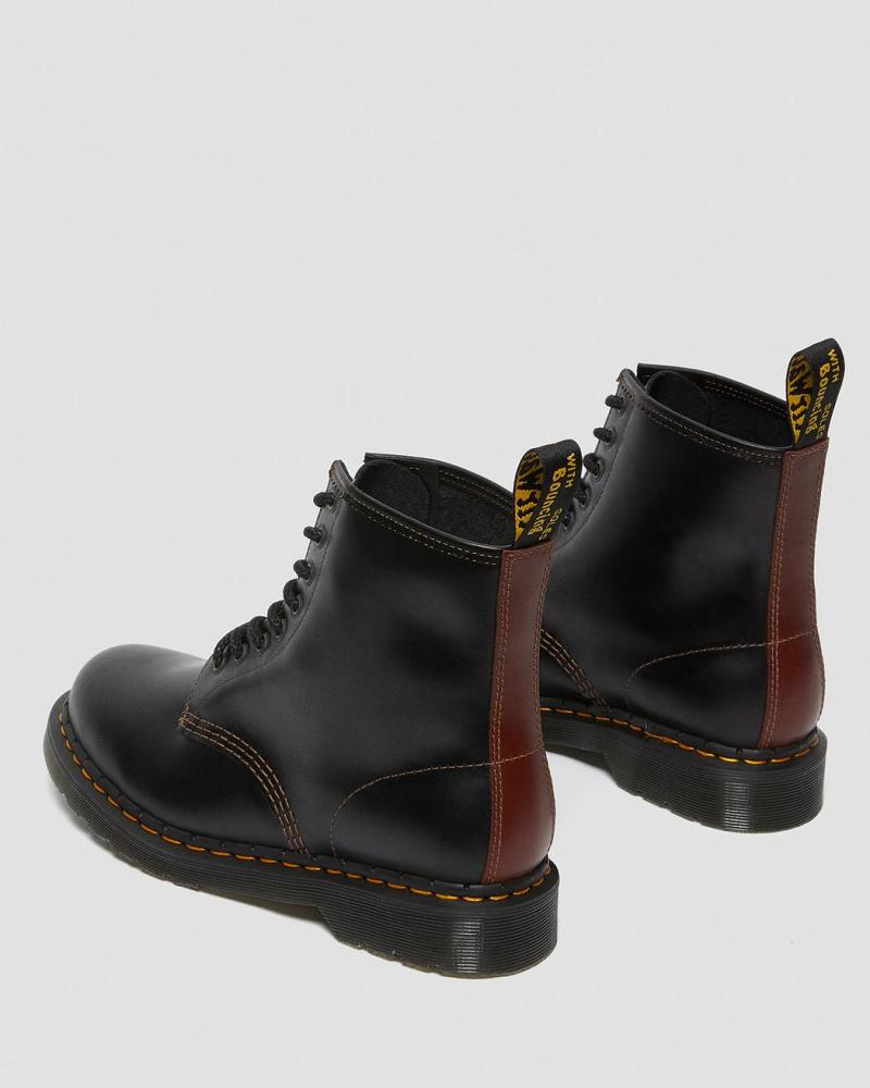 Dr Martens 1460 Men's Abruzzo Læder Snørestøvler Herre Sort Brune | DK 517HAP